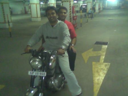 Me my bike and Prashant